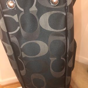Diaper bag/crossbody large zippered purse
